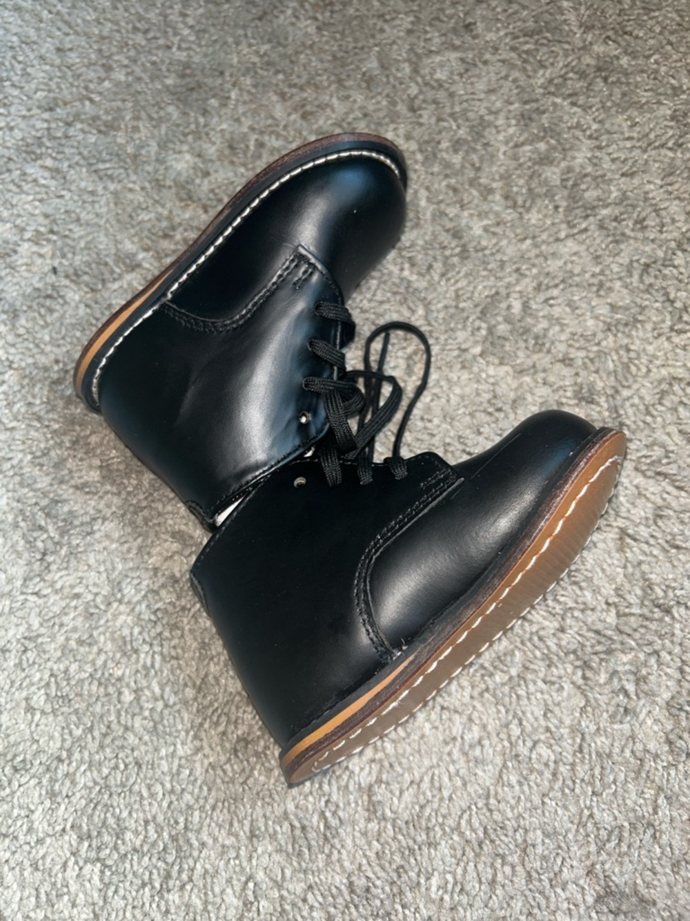Josmo Black Toddler Lace-Up Dress Shoes Size 5 ✨ - Picture 3 of 5